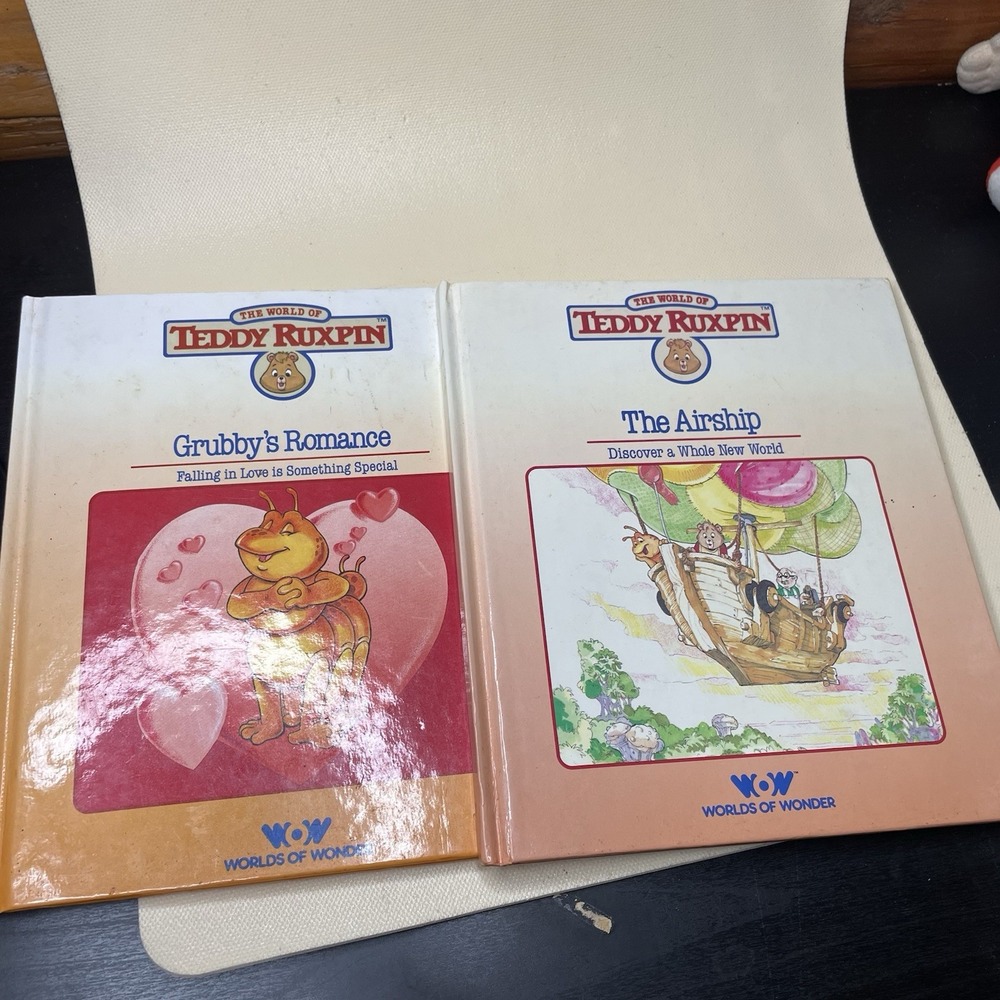 Lot Of Two Vintage Teddy‎ Ruxpin Books